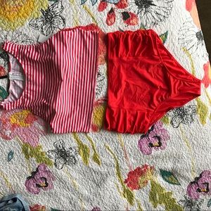 Crop top high waisted bikini